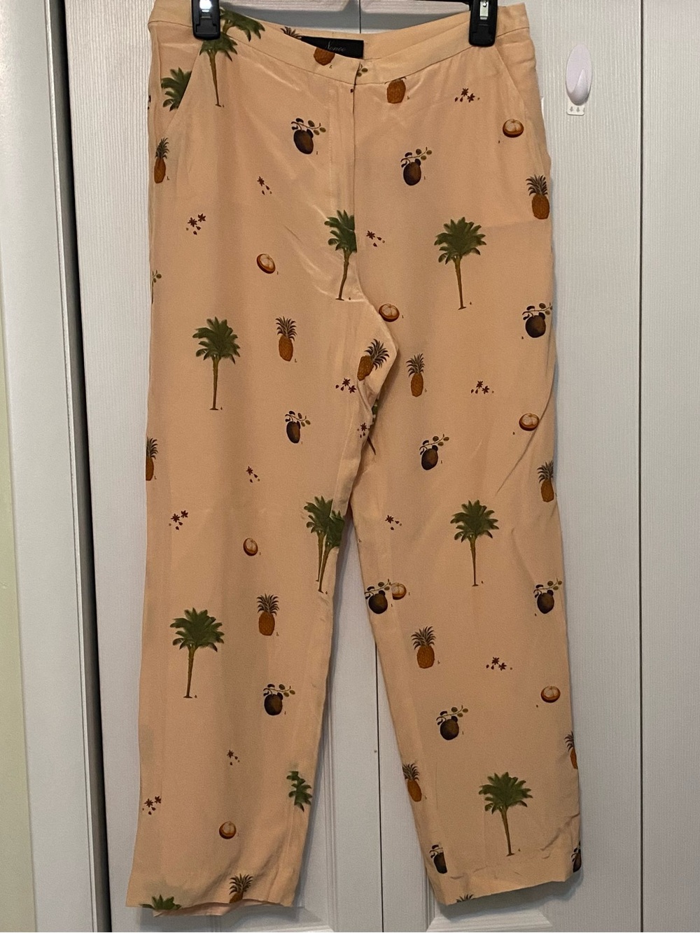 Vintage Nonoo New York Silk Print Pants